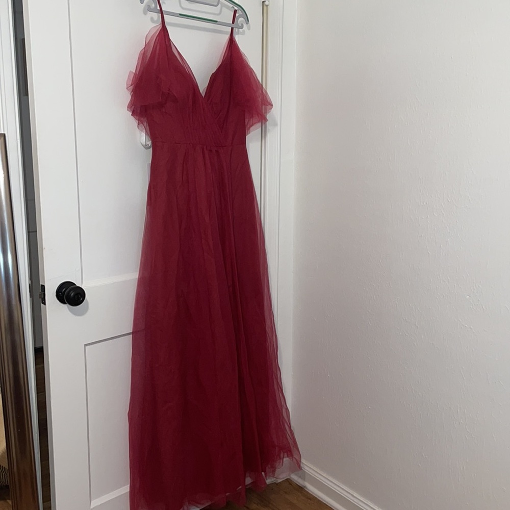Azazie Bellin Gown, Burgundy, NWT